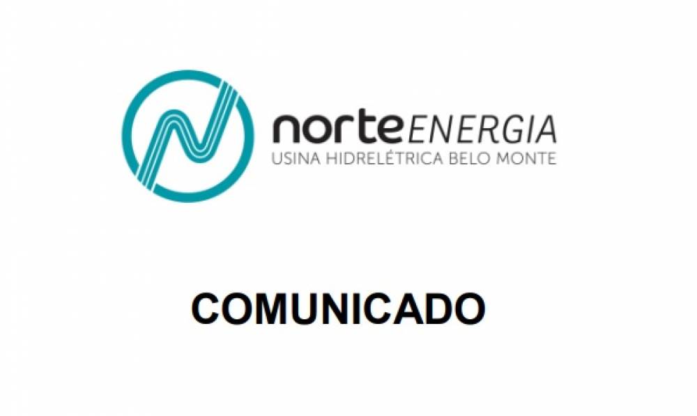 Comunicado da Norte Energia informa medidas preventivas