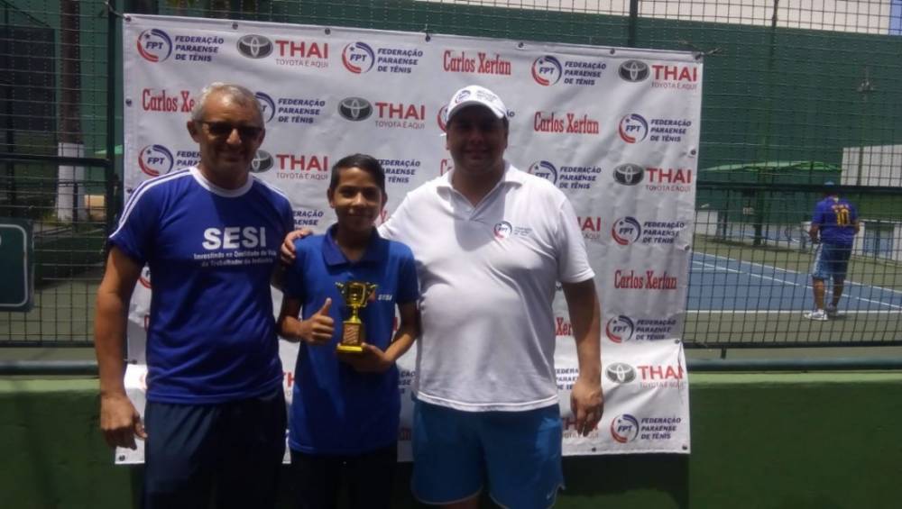Aluno do SESI é campeão de etapa do Campeonato Paraense de Tênis