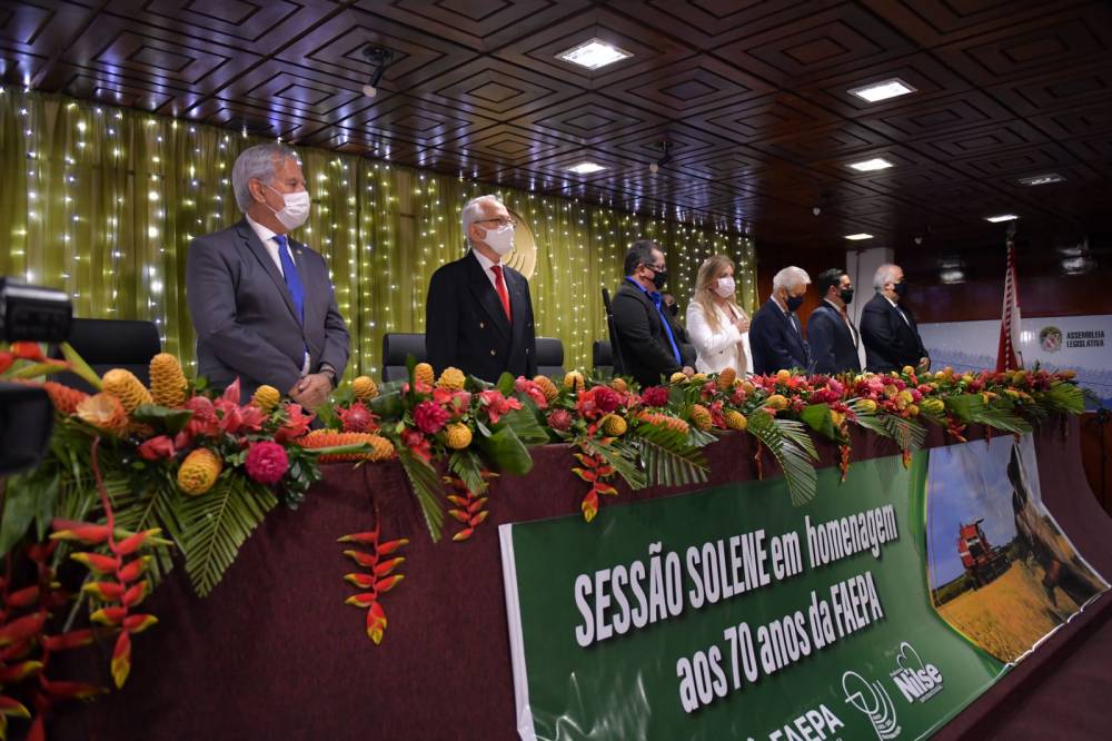 FIEPA participa da solenidade em homenagem aos 70 anos da Federação da Agricultura